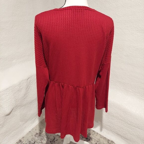Shein curve tunic red womens plus size 2XL - Picture 5 of 6